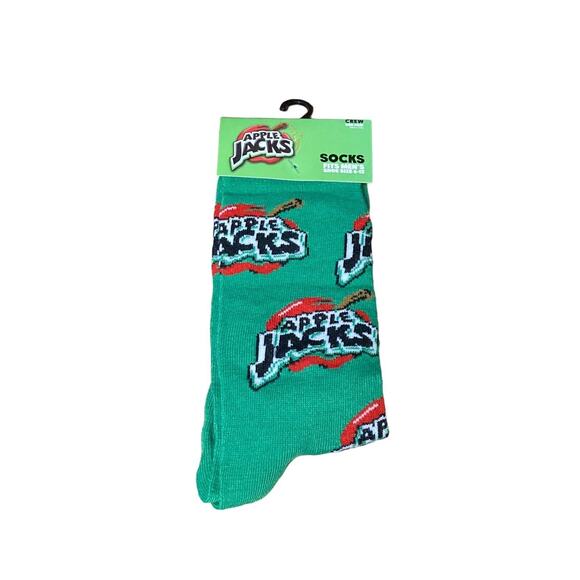 Odd Sox Other - Kellogg's - Apple Jacks - Green - Size Men's 6-12 - One Pair - Novelty Socks